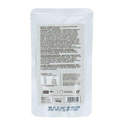Ração húmida Barf para gatos Momento de ternura (Frango) BIO Puromenu 100 g