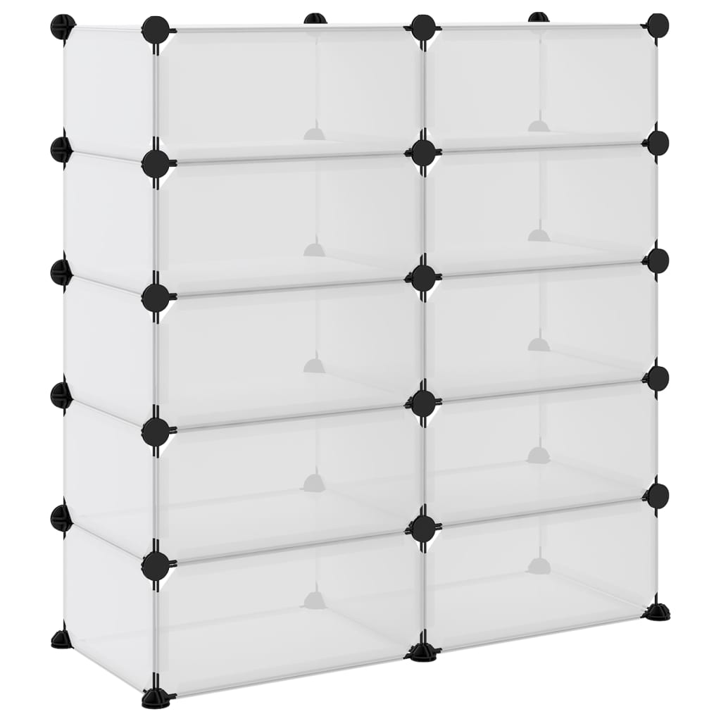 Zapatero Pp Transparente 84x32x88,5 Cm / Vetonek_4