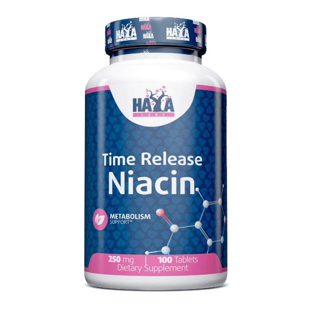 Niacina 250mg - 100 Tabletas - Vitamina B - Haya Labs_0