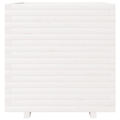 Jardinera Madera Maciza De Pino Blanco 70x70x72,5 Cm_4