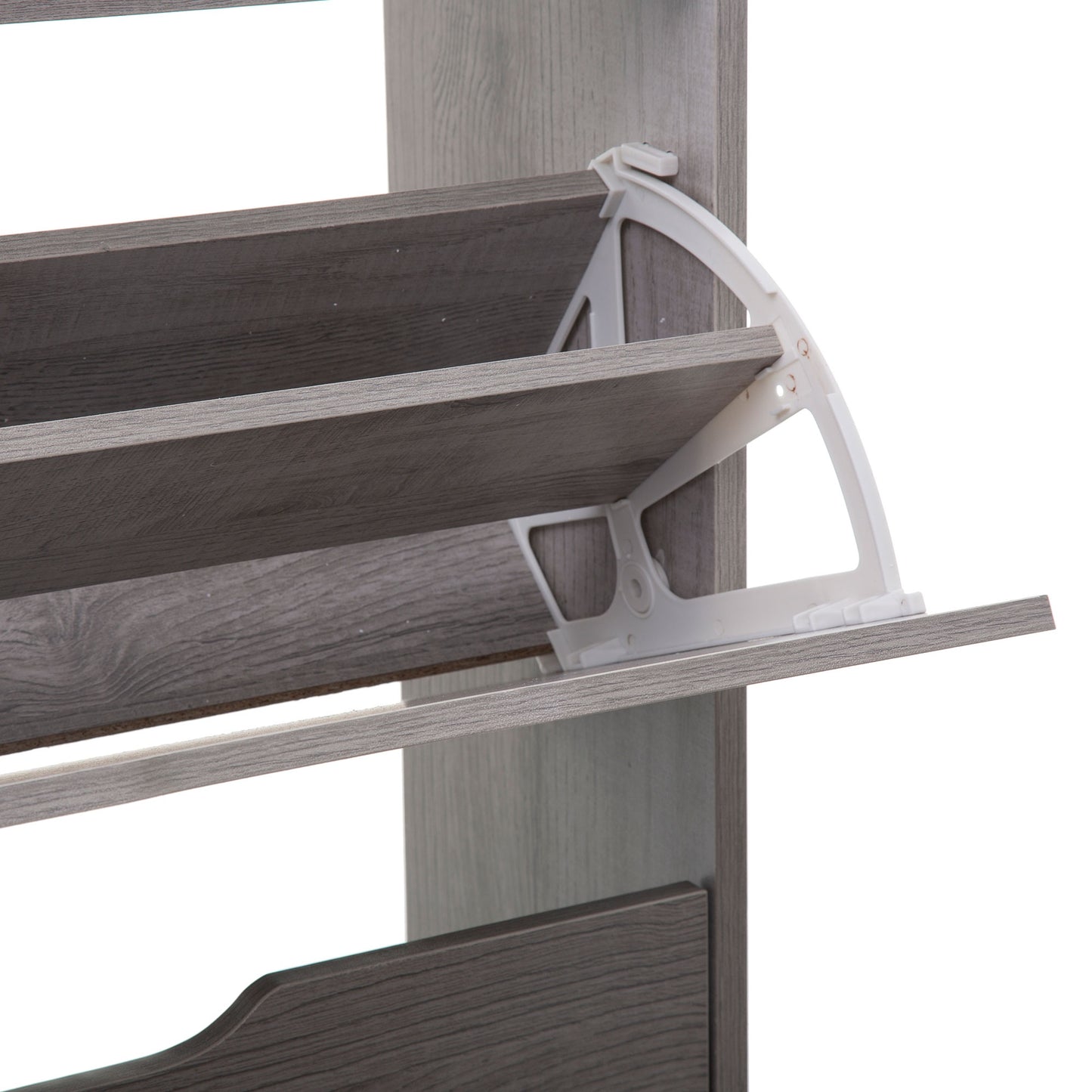 Almacenamiento Para Zapatos 3 Cajones En Madera Gris