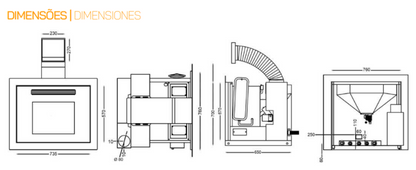 Insertables Calefactores A Leña Metlor Modelo Maxus Hidro 20_2