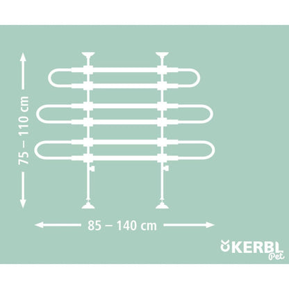 Kerbl Panel De Seguridad De Coche Para Mascotas Negro 75-110 Cm_5