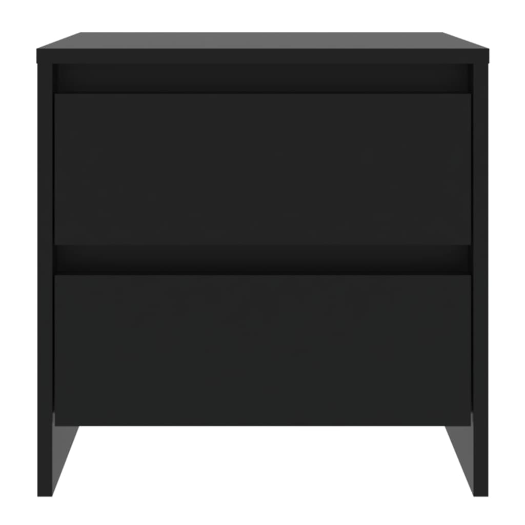 Mesitas De Noche 2 Uds Madera Ingeniería Negro 45x34,5x44,5 Cm_2