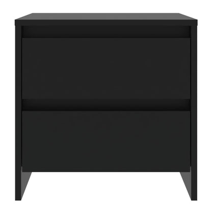Mesitas De Noche 2 Uds Madera Ingeniería Negro 45x34,5x44,5 Cm_2