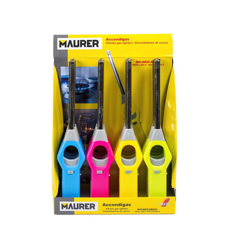Encendedor Cocina Gas Con Llama Colores Surtidos 255 Mm._1