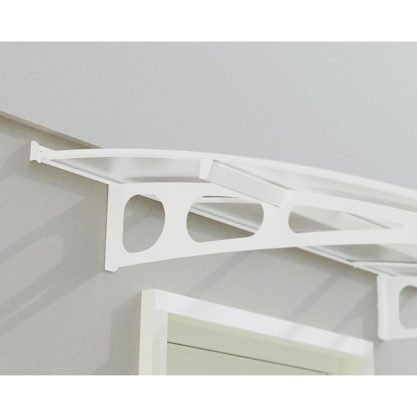 Marquise de porta Bordeaux 2224x140 cm Camada Dupla 