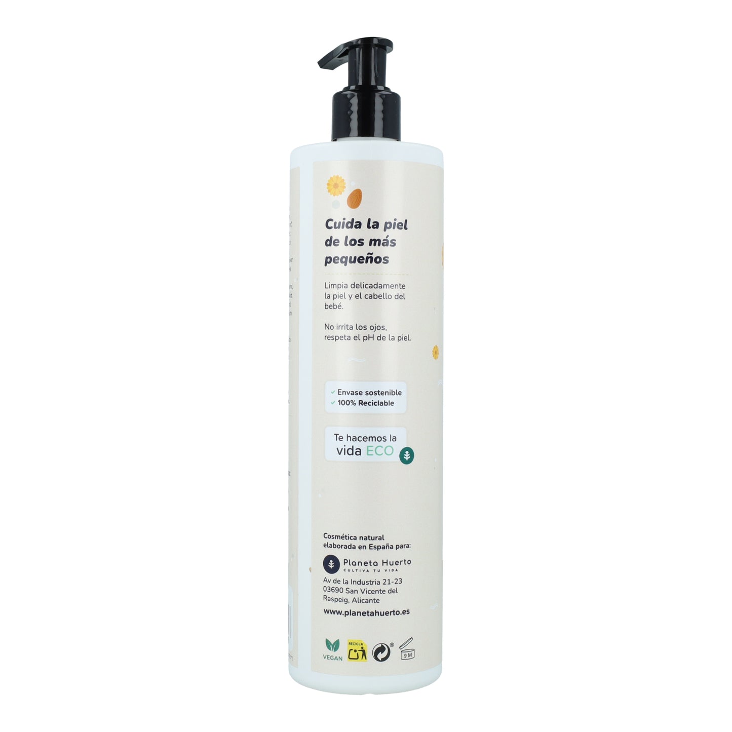 Planeta Huerto Gel e Champô Infantil Calêndula e Amêndoa 500 ml