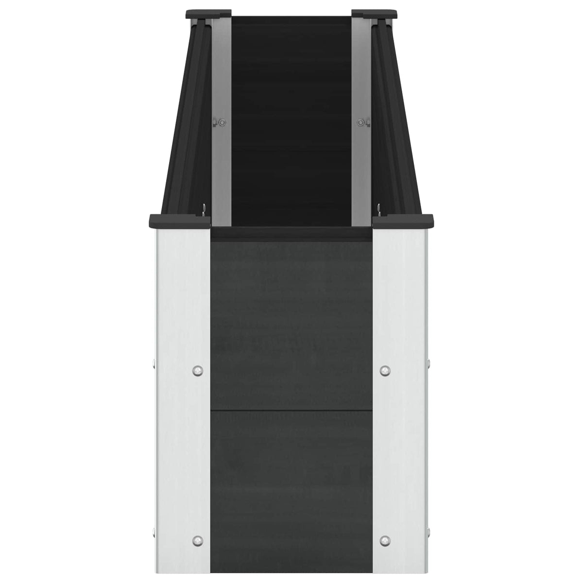 Arriate Elevado Negro 200 X 30 X 36 Cm Wpc Y Aluminio_3