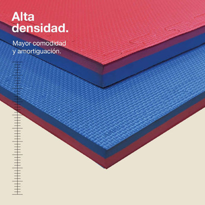 Jowy Tatami Puzzle 4cm 100x100cm – Superficie T Azul/rojo_1