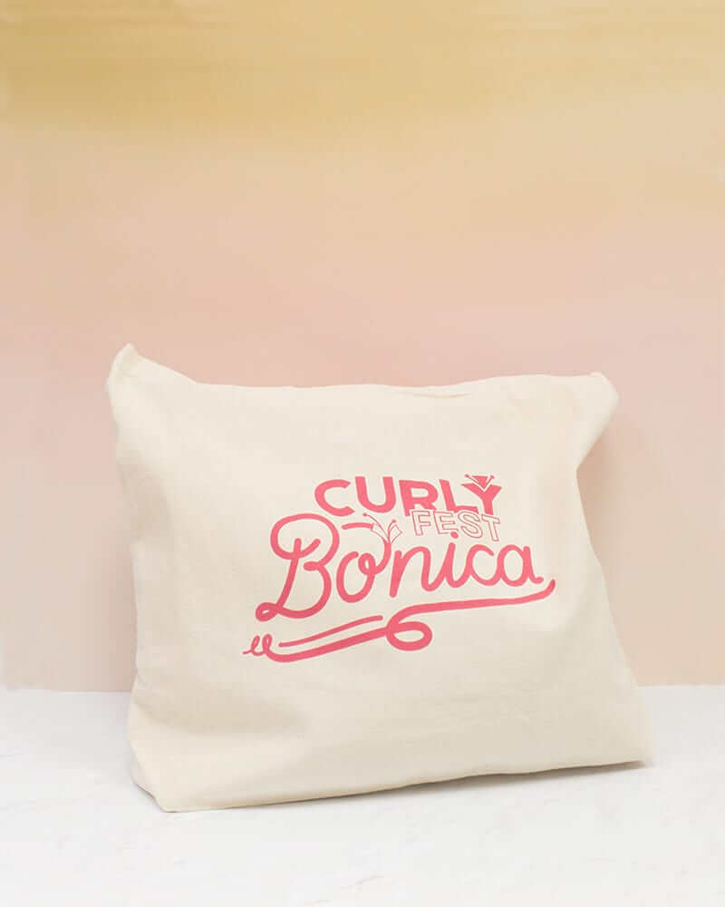Bolsa Curly Fest - Bolsa De Algodón Grueso - Shopping Bag Bio Sakure_1