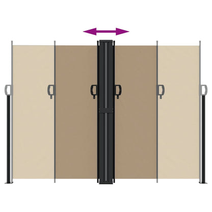 Vidaxl Toldo Lateral Retráctil Gris Taupe 180x1200 Cm_4
