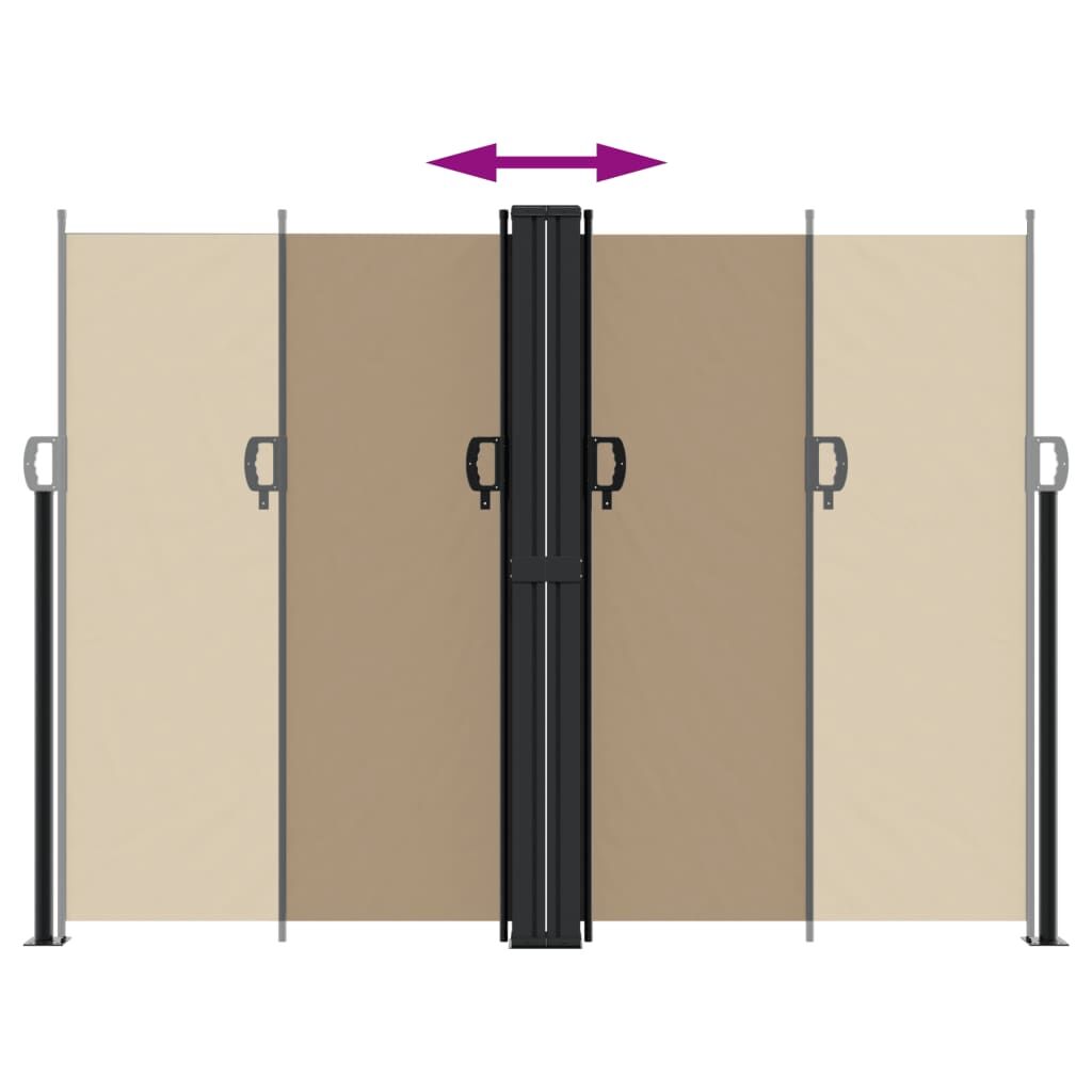 Vidaxl Toldo Lateral Retráctil Gris Taupe 180x600 Cm_4