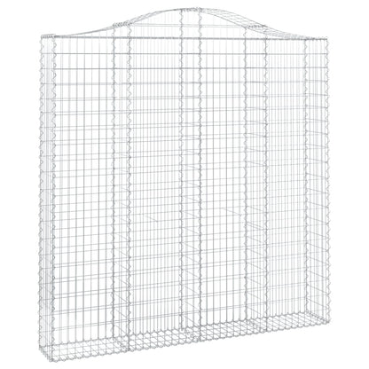 Cestas De Gaviones 2 Uds Forma De Arco Hierro 200x30x200/220 Cm_2