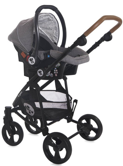 Carrito De Bebé Trio Con Capazo Duro Crysta Hasta 22 Kg Cool Grey_4