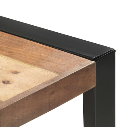 Mesa De Comedor Madera Maciza Con Acabado Sheesham 200x100x75cm_2