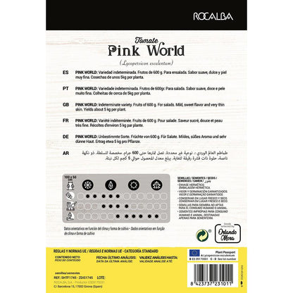 Sementes de tomate Pink World Collection