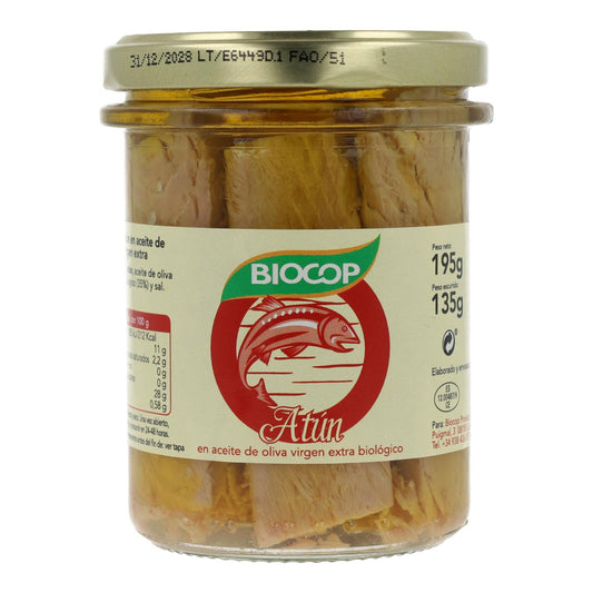 Filetes de Atum Biológico em Conserva Biocop 195g