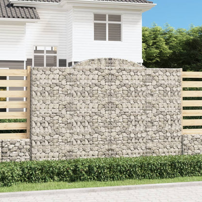 Cestas De Gaviones 8 Uds Forma De Arco Hierro 300x50x200/220 Cm_1