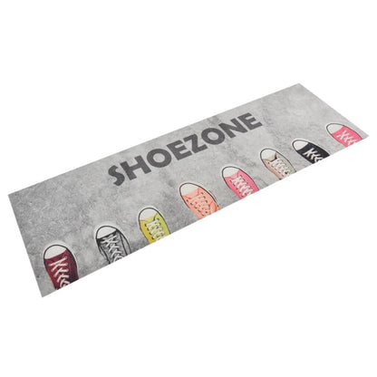 Vidaxl Alfombra De Cocina Lavable Terciopelo Dibujo Zapatos 60x180 Cm_0