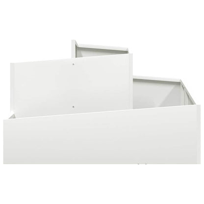 Macetero De Jardín Blanco 80 X 80 X 50 Cm_4