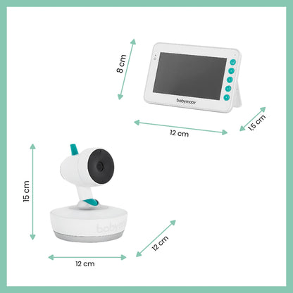 Monitor para bebé com câmara motorizada YOO Moov Babymoov