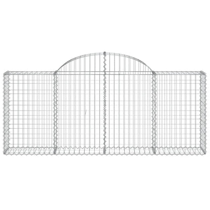 Cestas De Gaviones 13 Uds Forma De Arco Hierro 200x30x80/100 Cm_3