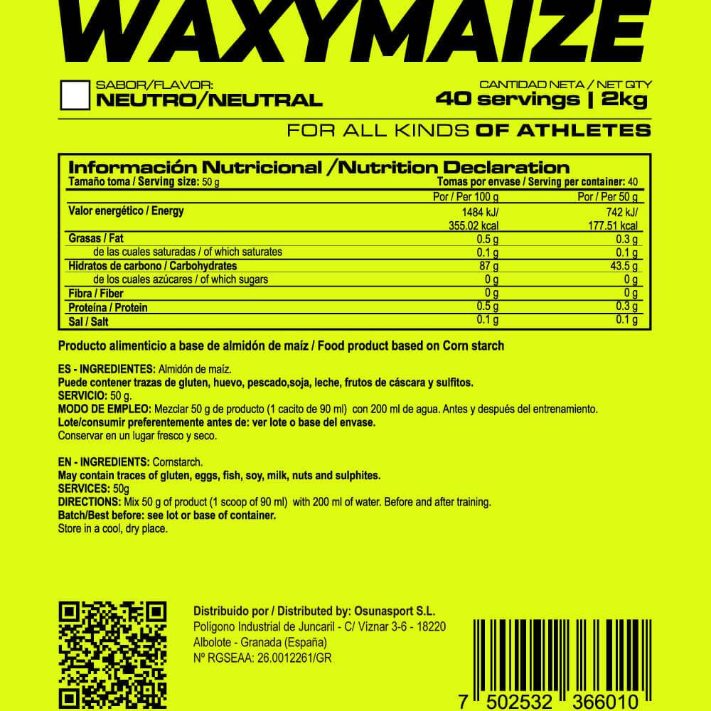 Waxymaize (amilopectina) - 2kg - Neutro - Mejora El Rendimiento - Masmusculo_5