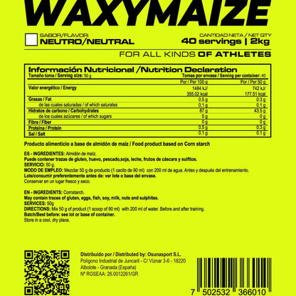 Waxymaize (amilopectina) - 2kg - Neutro - Mejora El Rendimiento - Masmusculo_4