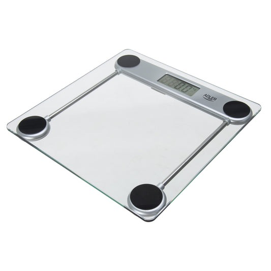 Báscula De Baño Digital Cristal Templado, Alta Medición 150 Kg 100 G, Apagado Automático, Fácil Adler Ad 8121 Transparente_0