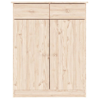 Mueble Zapatero Alta Madera Maciza De Pino 77x35x96 Cm / Vetonek_0