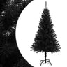 Vidaxl Árvore de Natal artificial com suporte em PVC preto 150 Cm