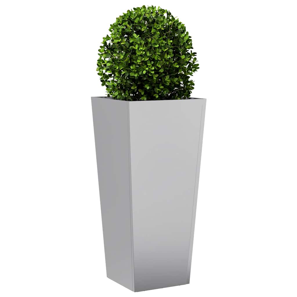 Jardineras 2 Uds Acero Inoxidable 35x35x75 Cm_3