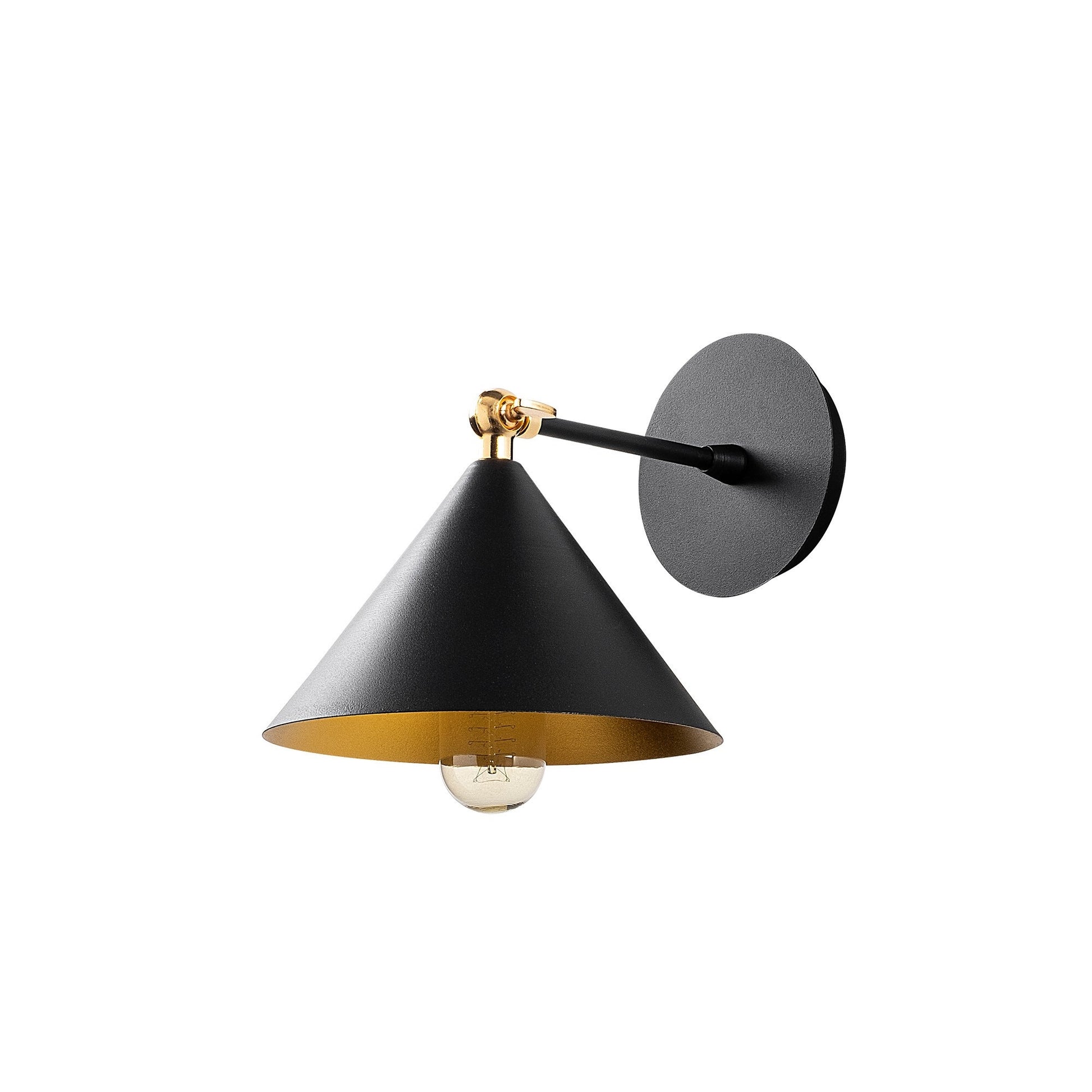 Aplique De Pared, Metal , Negro, 19x26x20, Casquillo E 27 Max 40 W_0