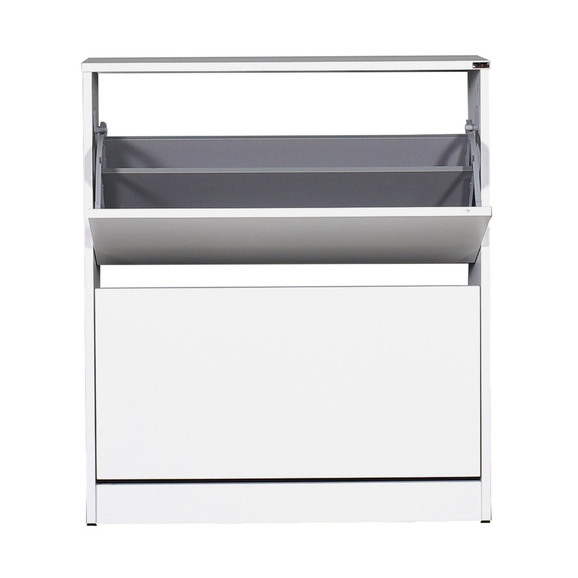 Zapatero,100% Tablero De Aglomerado Rechapado En Melamina, Color Blanco