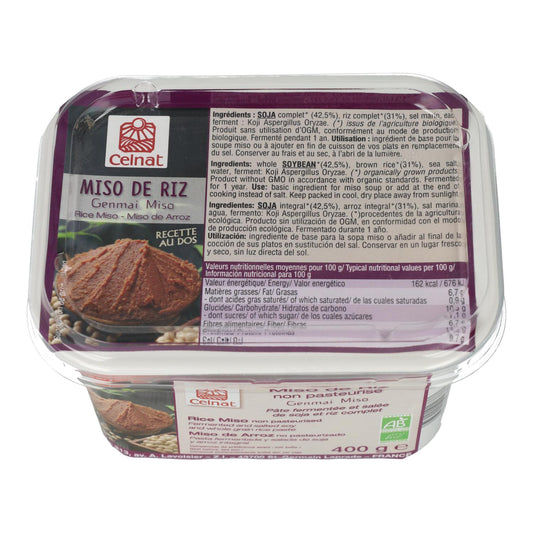 Celnat Arroz Miso Não Pasteurizado 400 g