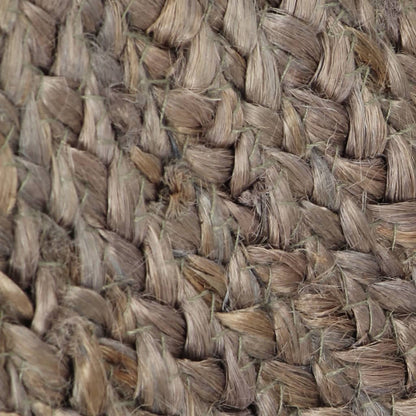 Vidaxl Alfombra De Yute Tejida A Mano Redonda Gris 120 Cm / Vetonek_0