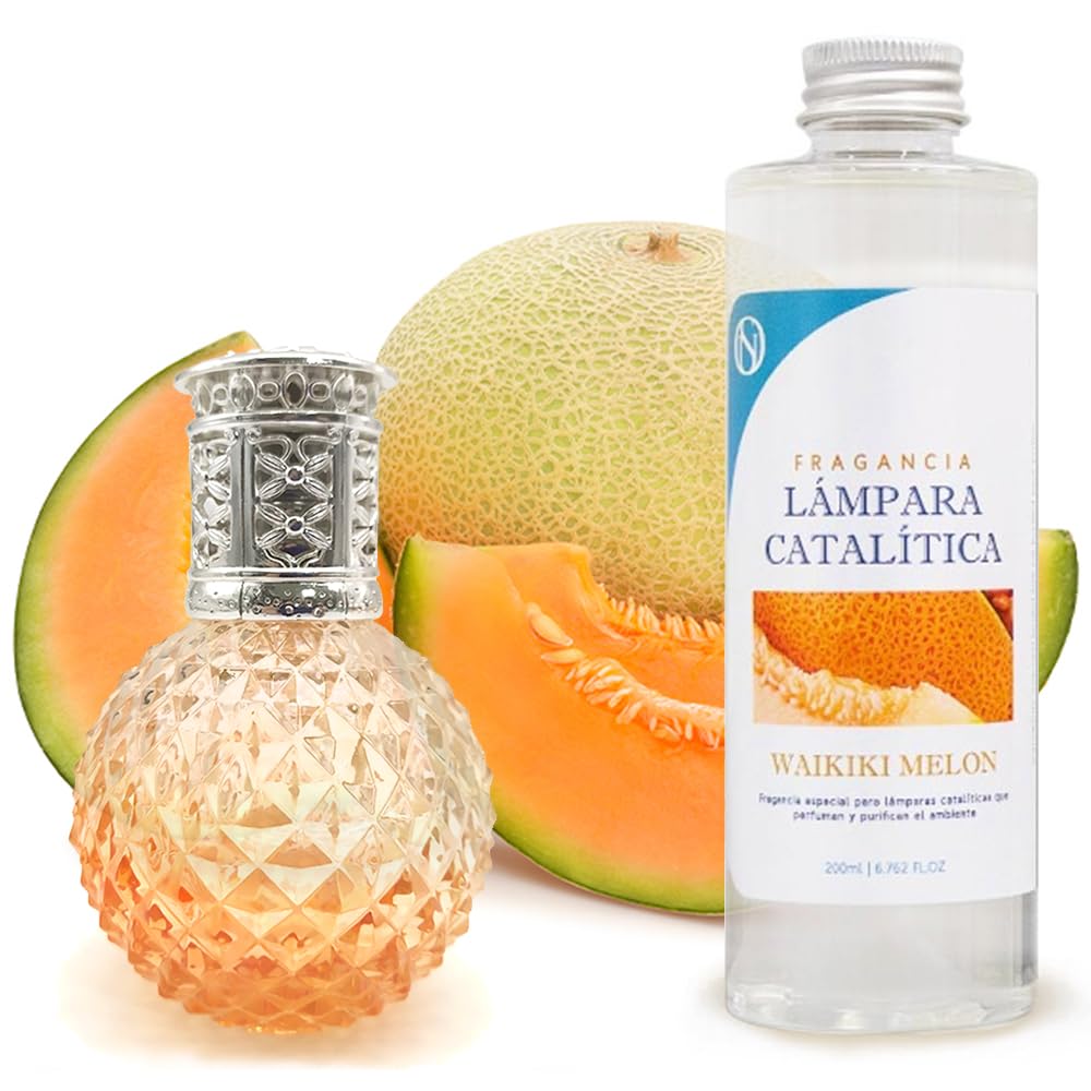 Lámpara Catalítica Orange Diamonds + Aroma Waikiki Melon 200ml - Elimina Malos Olores, Impurezas Y Perfuma_0