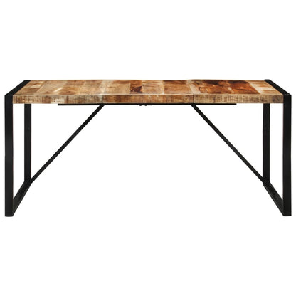 Mesa De Comedor Madera Maciza De Mango Sin Tratar 175x90x76 Cm_0
