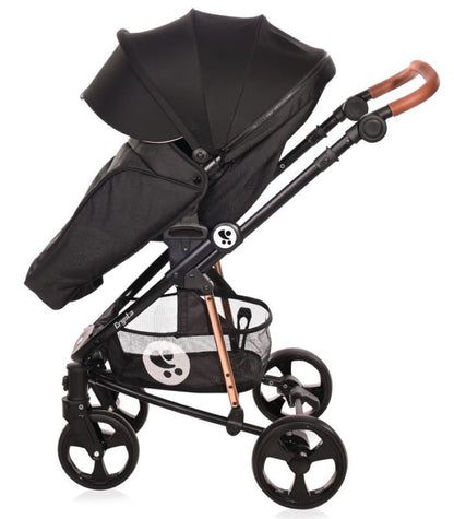 Carrito De Bebé Trio Con Capazo Duro Crysta Hasta 22 Kg Black Diamond_3