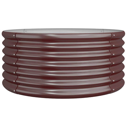 Jardinera De Acero Galvanizado Marrón 80x80x36 Cm_0