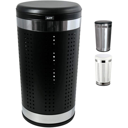 Papelera Con Tapa, 46 L, Negra_0