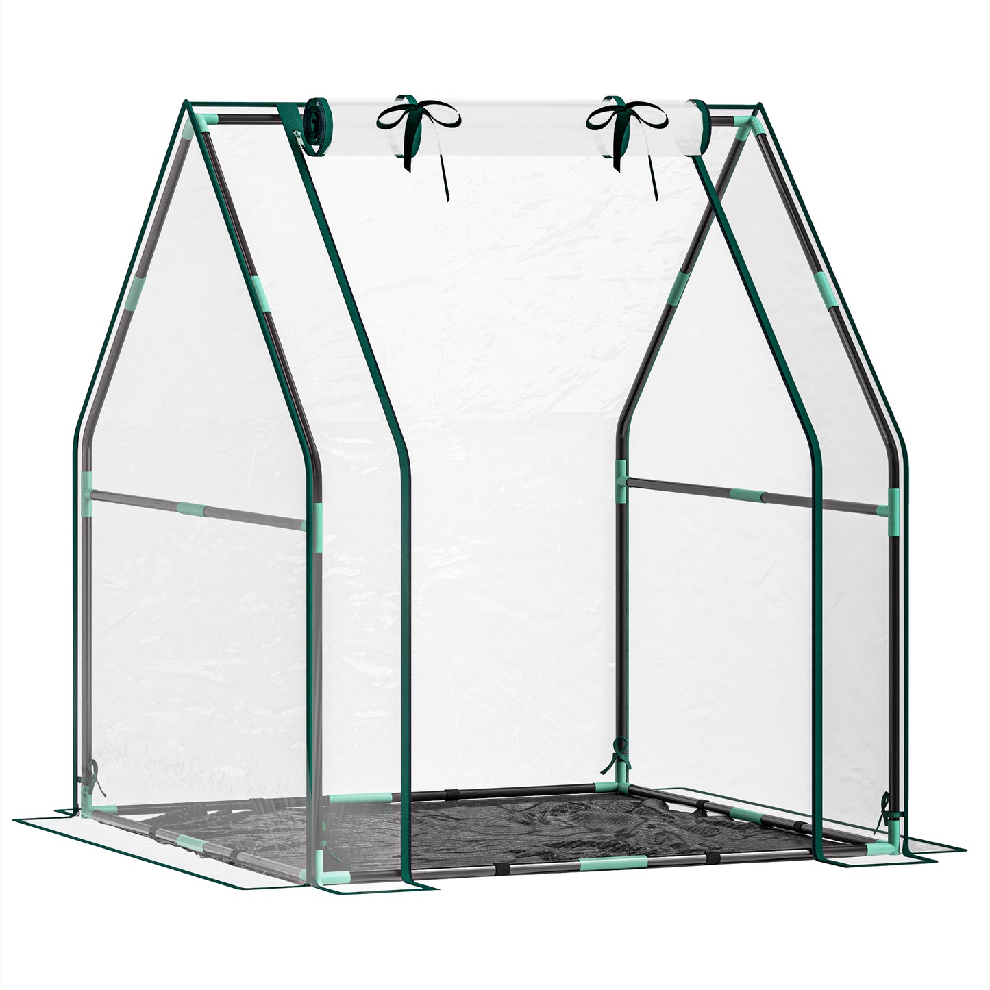 Outsunny Invernadero Pequeño Con Base De Tela Pe Impermeable Transparente_0
