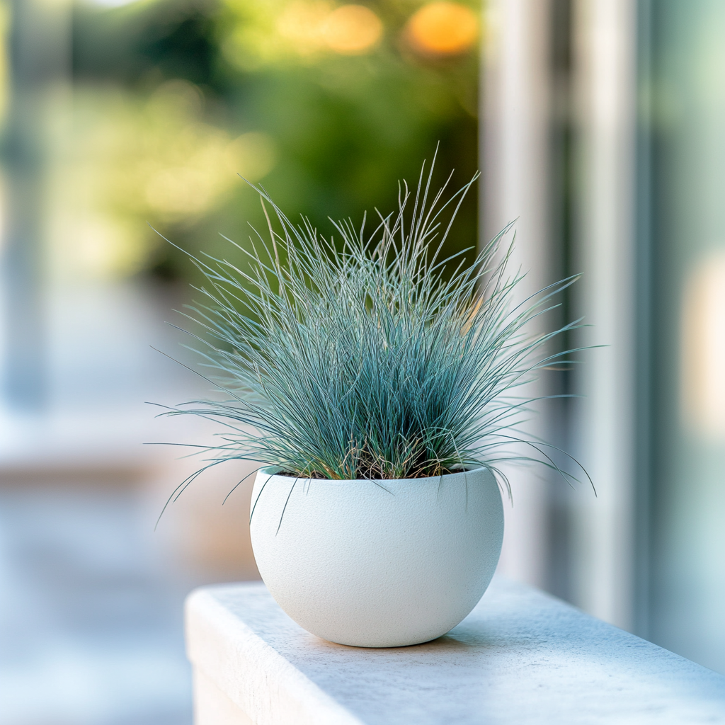 Festuca Azul - 18 Pzs - Festuca Glauca 'elijah Blue' - Altura 10-15cm - ⌀9cm_1