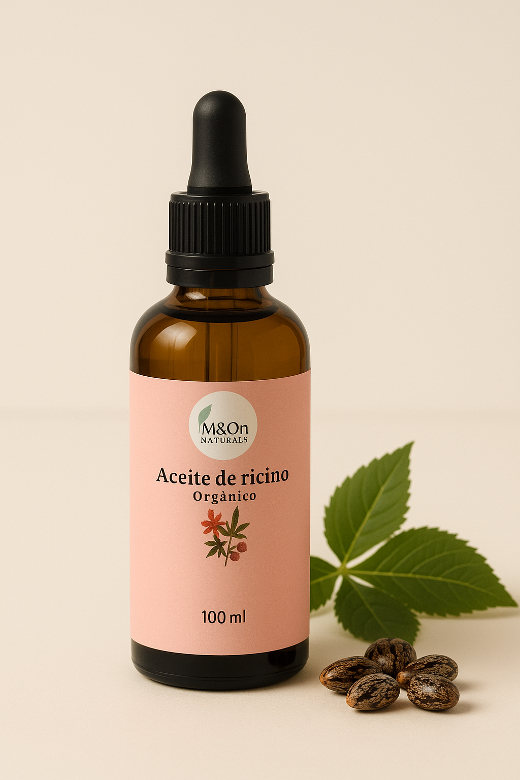 Aceite de Ricino Puro 100 ml | Fortalece Pestañas, Cejas, Cabello y Uñas | M&On Naturals_1