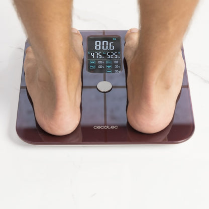 Cecotec Báscula De Baño Con App Surface Precision 10400 Smart Healthy Vision Garnet_1