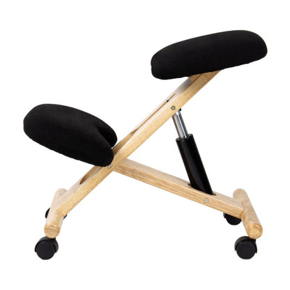Silla Ergonómica Ergochair Negro Madera De Haya Madera, Negro, 42 X 60 X 65cm_4