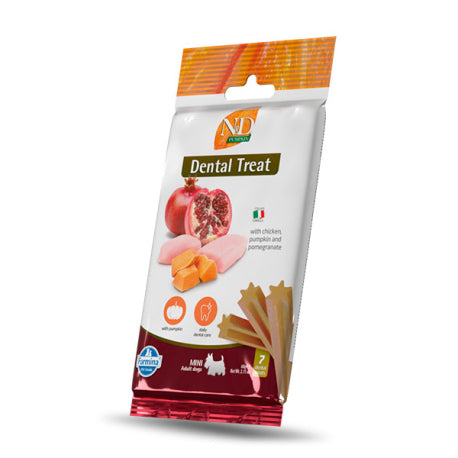 Petisco de abóbora para cão cachorro romã adulto mini, Farmina, 60 gr