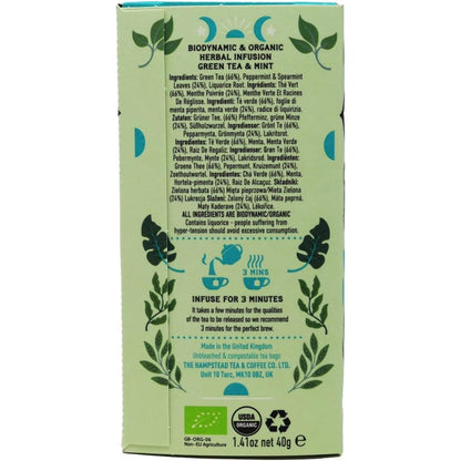Chá Verde Hampstead Mint 20 saquetas