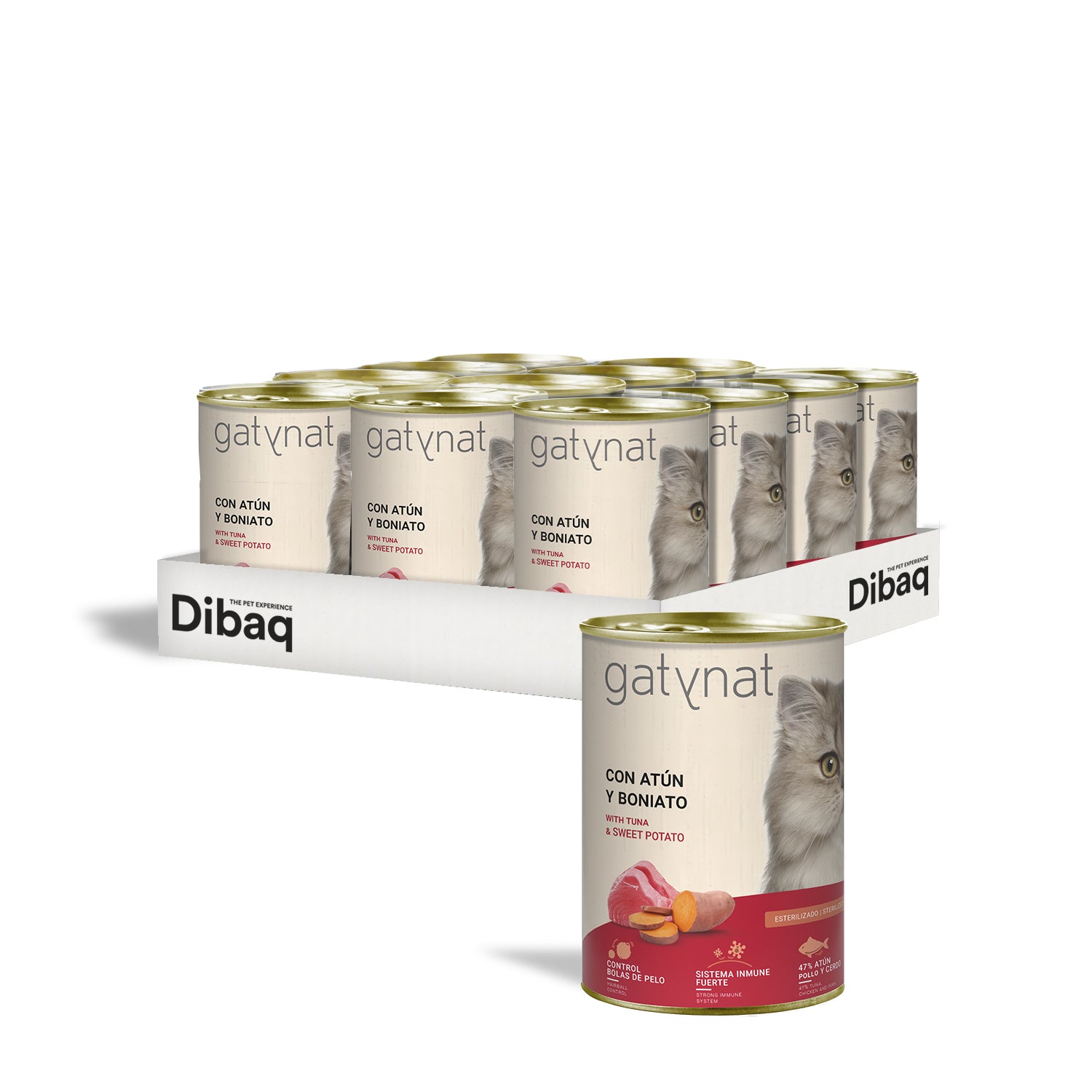 Gatynat Atún Con Boniato, 400g X 12 Latas_0